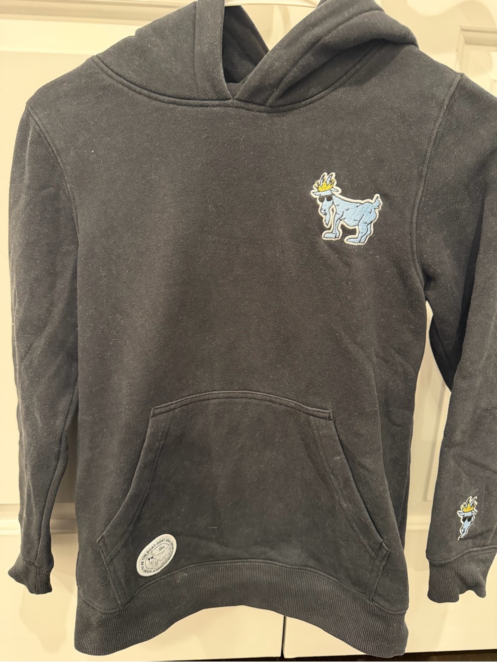 Goat USA Boys Black Hoodie Sweatshirt - Youth Large